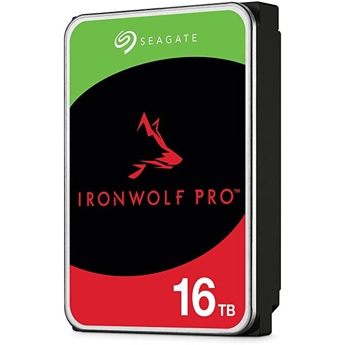 Seagate Ironwolf Pro ST24000NT002 24TB 3.5'' HDD NAS Drives 7200 RPM; SATA 6GB/s Interface; 256MB Cache;550TB/Year; Unlimited Ba
