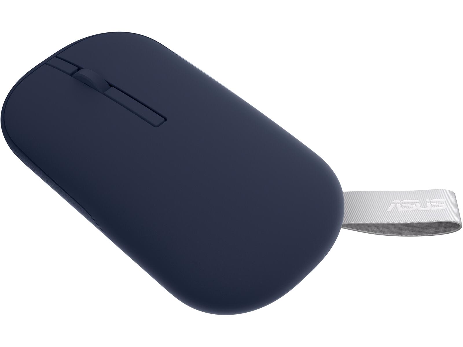 Asus MD100 Marshmallow Wireless Mouse - Wireless, Bluetooth 5.0 and RF 2.4GHz with Dongle Support Connectivity, 10m RF Distance, Optical Tracking, Up to 1600dpi Resolution, 1x AA B