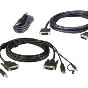 ATEN 1.8M USB DVI-D Dual Link Dual Display Secure KVM Cable Kit