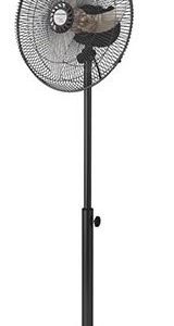 Mellerware 40cm Black Pedestal Steel Fan