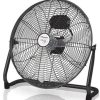 Mellerware Steel Black Hi Velocity 40cm 3 Speed Floor Fan