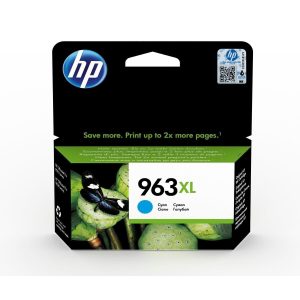 HP # 963XL High Yield Cyan Original Ink Cartridge - Box Opened/Box Damaged