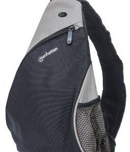 Manhattan Dashpack - Lightweight, Sling-style Carrier for Most Tablets and Ultrabooks up to 12", Black/Grey, Retail Box, Limited Lifetime warranty