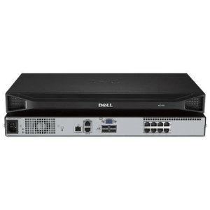 Dell DAV2108 8-port analog upgradeable to digital KVM switch with 1 local user 1 power supply