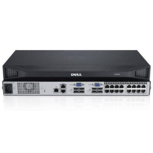 Dell DAV2216-G01 16-port analog upgradeable to digital KVM switch: 2 local users 1 power supply