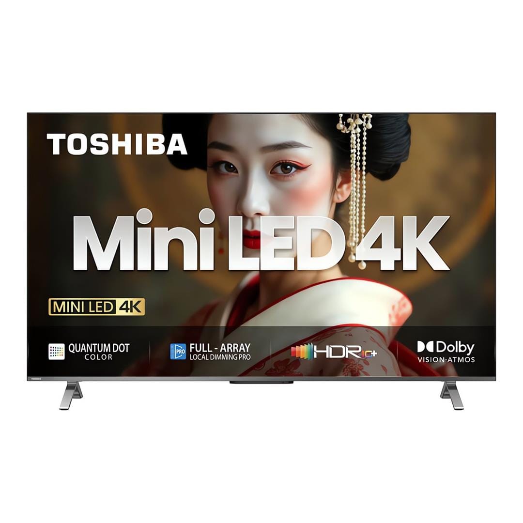 Toshiba 55 Inch Mini-LED UHD Smart TV – 60Hz refresh rate, VIDAA O/S, Quantum Dot Color for vibrant accurate colors, 1000 nits peak brightness (estimated), 10000:1 contrast ratio (