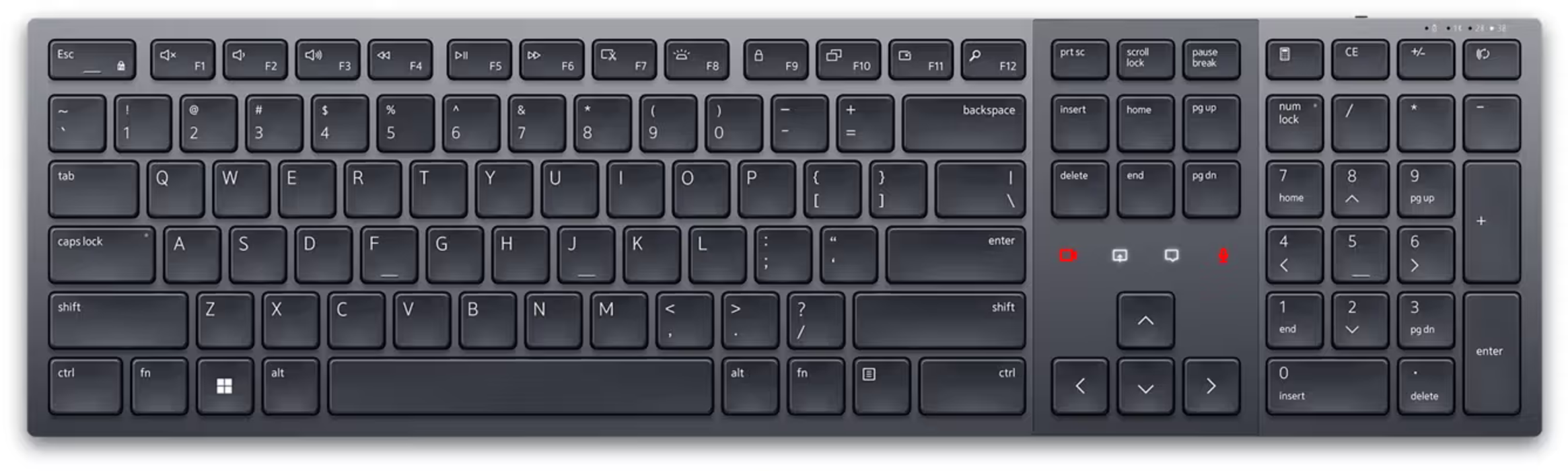 Dell Pro Premium Collaboration Keyboard - KB900 - US International (QWERTY)