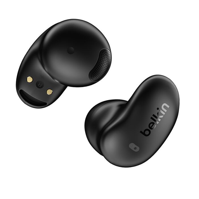 Belkin - SoundForm - Anywhere Wireless Earbuds, Bluetooth Earphones with Long-Lasting Comfort, IPX4 Waterproof Lightweight Earbuds for iPhone, iPad, Tablet, Laptop, Biking, Running & More - Black