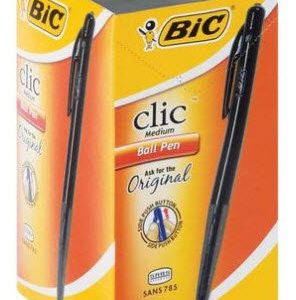 Bic Clic Medium Ballpoint Pen Black 1.0mm