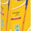 BIC Orange Fine Point Blue Ballpoint Pens