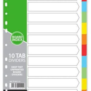 Treeline A4 File Divider Board Tab