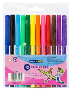 Marlin Kids Fibre Tip Koki pens