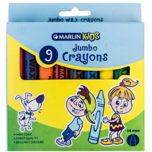 Marlin Kids Jumbo Wax Crayons 14mm