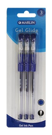 Marlin Gel Glide Gel Ink Pens Blue