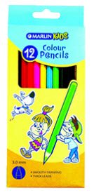 Marlin Kids Long 12 Pack Colour Pencils