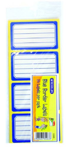 Marlin Colour Border School Labels