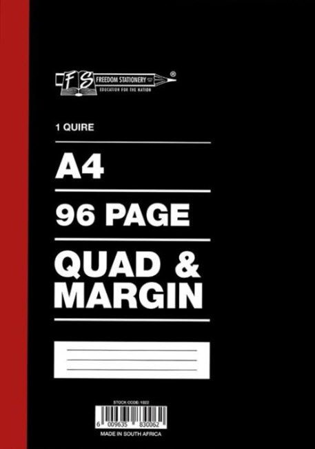 Freedom A4 Counter Book 1 Quire 96 Pages Quad And Margin