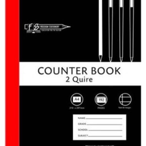 Freedom A4 2 Quire Hard Cover Counter Book 192 Page Feint