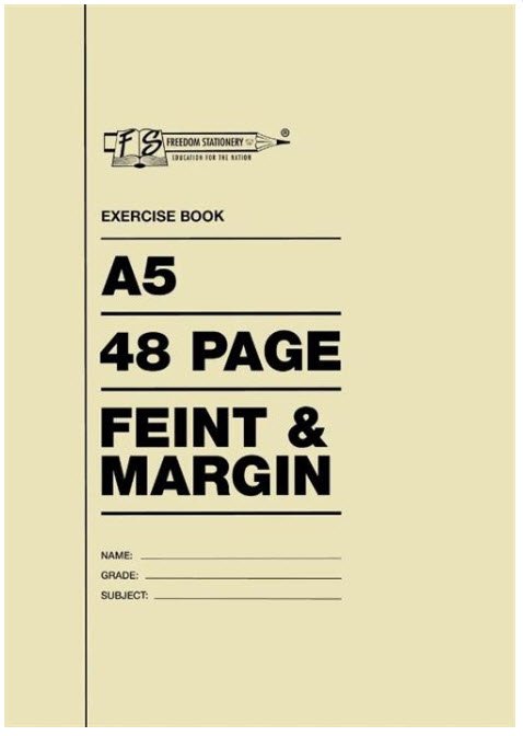Nexx A5 College Exercise Book 48 Page Feint & Margin