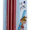 Marlin Scribbler HB Pencil Black and Silver Striped Box 12