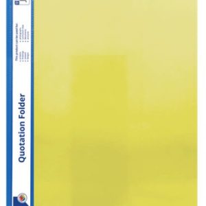 Marlin A4 Quotation and Presentation Folder Yellow