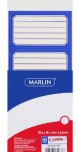 Marlin Border Labels Blue 24 Labels