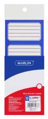 Marlin Border Labels Blue 24 Labels