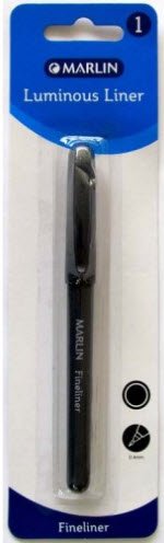 Marlin Precision Fineliner Pen Black