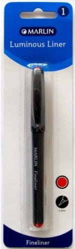 Marlin Precision Fineliner Pen Red