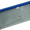 Marlin Clear PVC 23cm Pencil Bag Blue Zip 23cm x 11cm