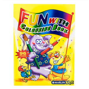 Marlin Kids Fun with Colouring Books 96 page, Retail Packaging, No Warranty