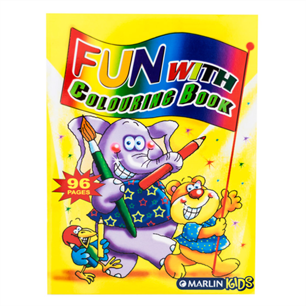 Marlin Kids Fun with Colouring Books 96 page, Retail Packaging, No Warranty