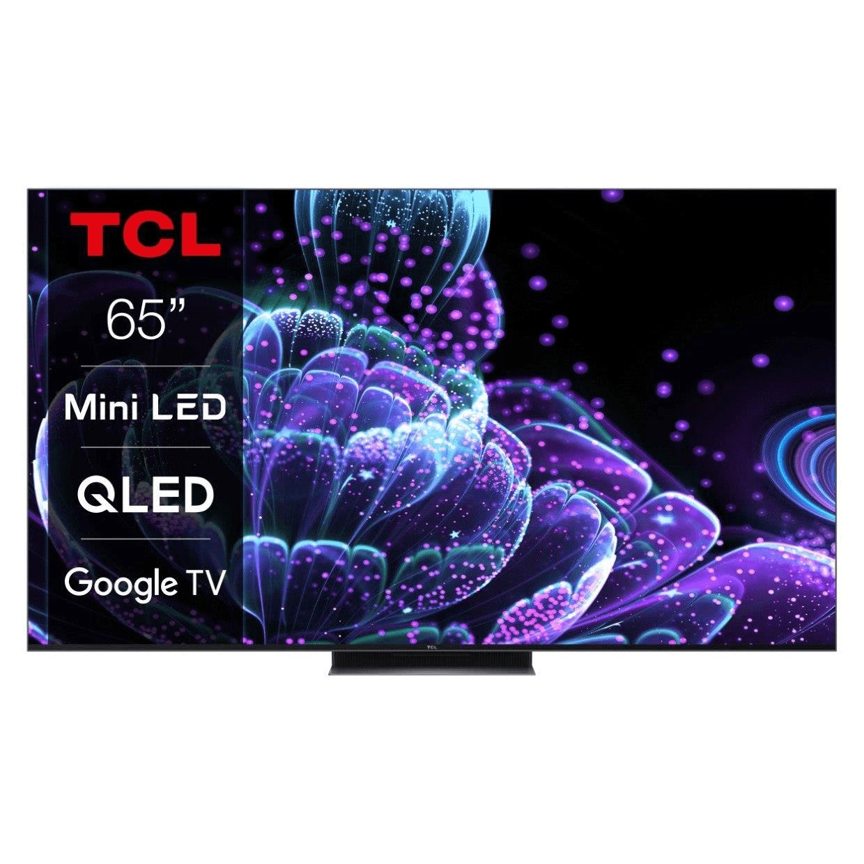 TCL 65C835 Display 65 Inch Google 4K QD Mini LED Smart TV- Resolution 3840 x 2160 pixels Ultra HD (UHD) 2160p, Display Refresh Rate VRR 144 Hz, Viewing Angles (H/V): 178 ° / 178 °,