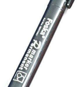 Foska Black Permanent Marker