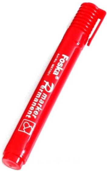 Foska Red Permanent Marker