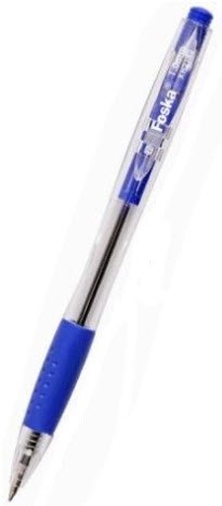 Foska Retractable Blue Ballpen 1.0mm
