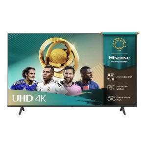 Hisense 75-Inch A6Q Ultra HD Smart TV - Quantum Dot Colour, Resolution 3840 × 2160, Aspect Ratio 16:9, Brightness 385 nits, Contrast Ratio 1200:1, Refresh Rate 60Hz, Response Time