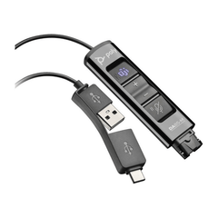 Poly DA85-M USB to QD Black Adapter TAA