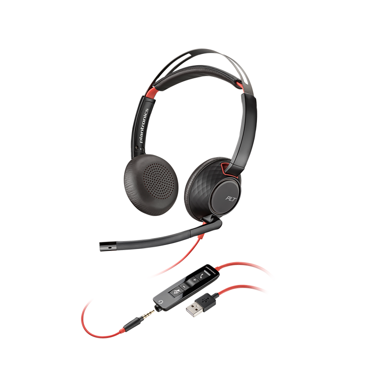 HP POLY BLACKWIRE 3320 WIRED HEADSET STEREO MICROSOFT TEAMS CERTIFIED INCL USB-C TO A ADAPTER 2YR WARRANTY