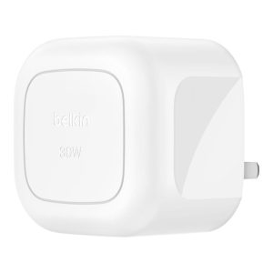 Belkin - BoostCharge 30 Watt USB-C Wall Charger for Samsung/apple/xiaomi/huawei (any Phone/Tablet with USB-C Port) with USB-C to USB-C Cable Included - White - Premium Brand - 2 Year Warranty - Charger for Lenovo M11