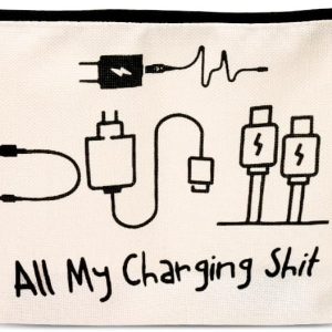 Tuff-Luv - Cable Organizer Bag - Funny Pouch - All My Charging Sh@t -