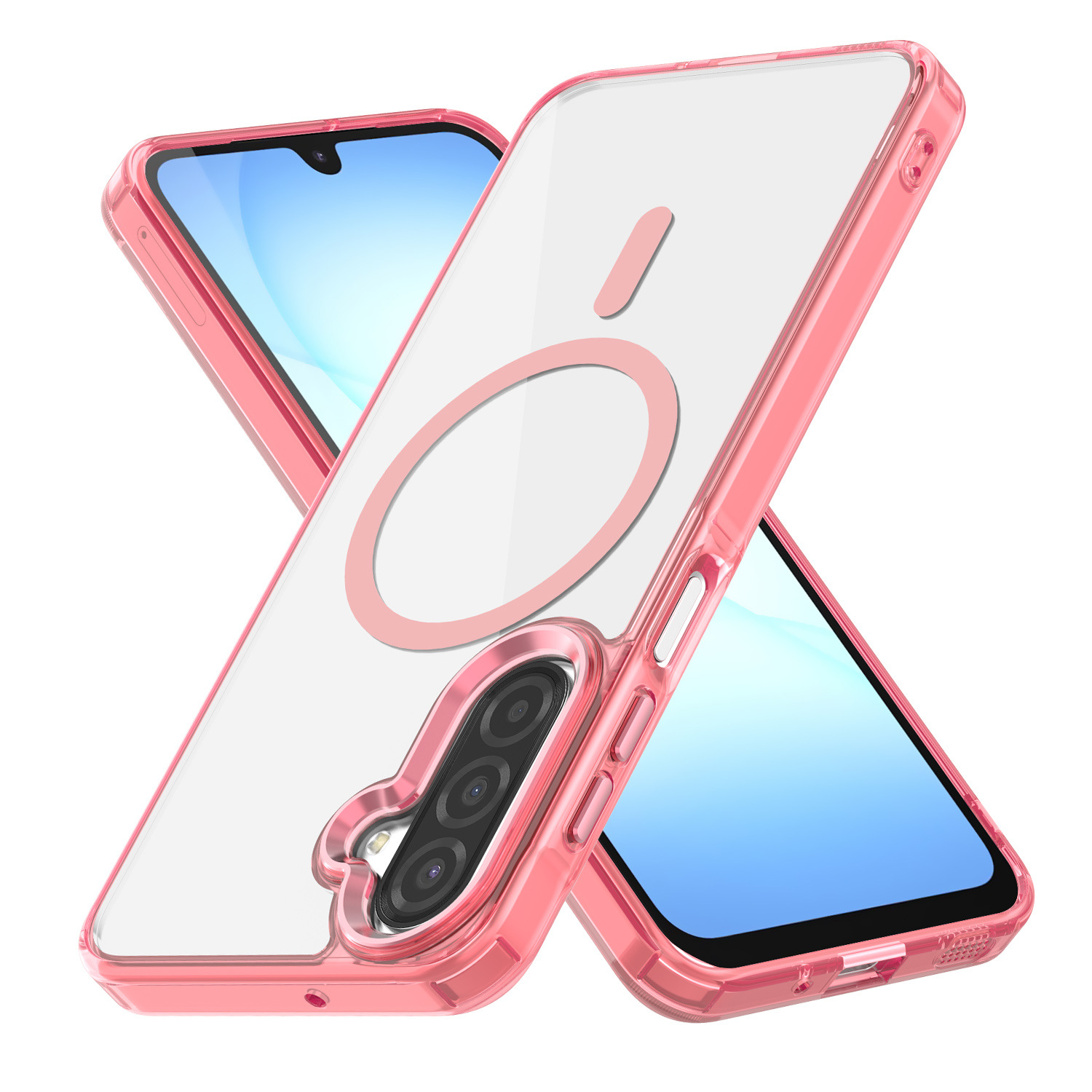 Tuff-Luv - Magnetic Case Compatible With Samsung Galaxy S26 MagSafe Compatible Shockproof Cover - Pink