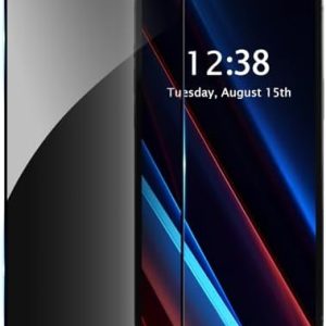 Tuff-Luv - Privacy Screen Protector and Tempered Glass Compatible with Samsung Galaxy A37 5G and A57 5G - Dark Privacy