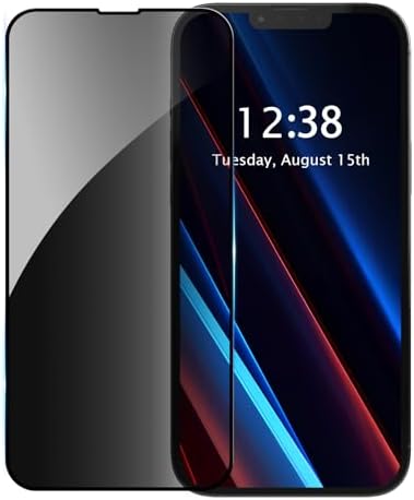 Tuff-Luv - Privacy Screen Protector and Tempered Glass Compatible with Samsung Galaxy A37 5G and A57 5G - Dark Privacy