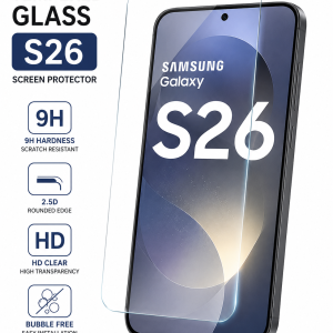 Tuff-Luv - 2.5D Tempered Glass Screen Compatible with Samsung Galaxy S26 - Clear