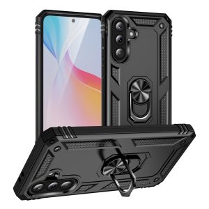 Tuff-Luv - Rugged Case & Stand Compatible with Samsung Galaxy A37 5G - Black
