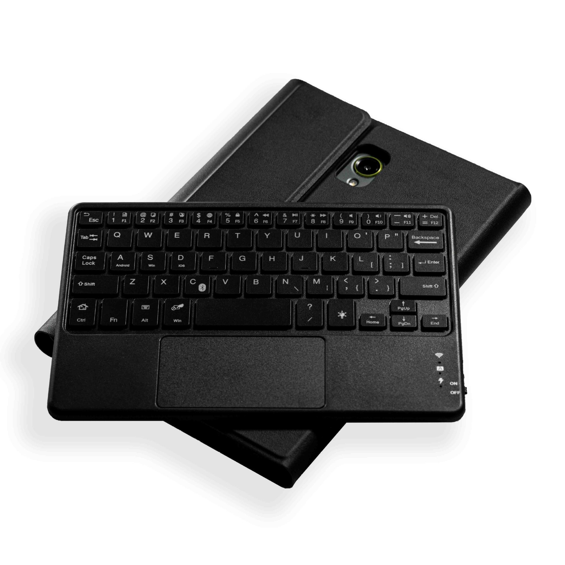 Tuff-Luv - Backlit Wireless Touchpad Keyboard Case for Samsung Tab Active 5 (Model Number: X300/X306B)