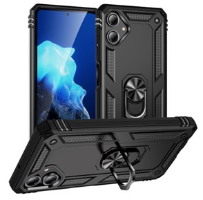 Tuff-Luv - Rugged Case and Stand - Compatible with Samsung Galaxy A07 - Black