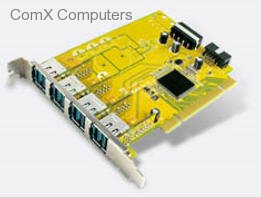 Sunix 4 Port 12V Powered USB Pci Add-on Card