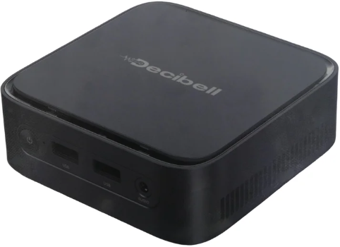 Decibell COA Mini Desktop PC - AMD Ryzen 3 3300U Processor (4 Cores, 3.5GHz Base Clock, 4 Threads) 15W TDP, 8GB DDR4 SODIMM x 1 Up to 16GB, Up to 2666MT/s Memory Speed, 256GB M.2 2